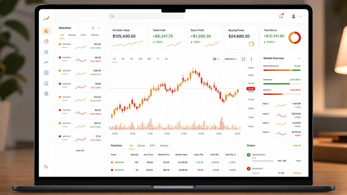 Zeltix AI — trading platform dashboard